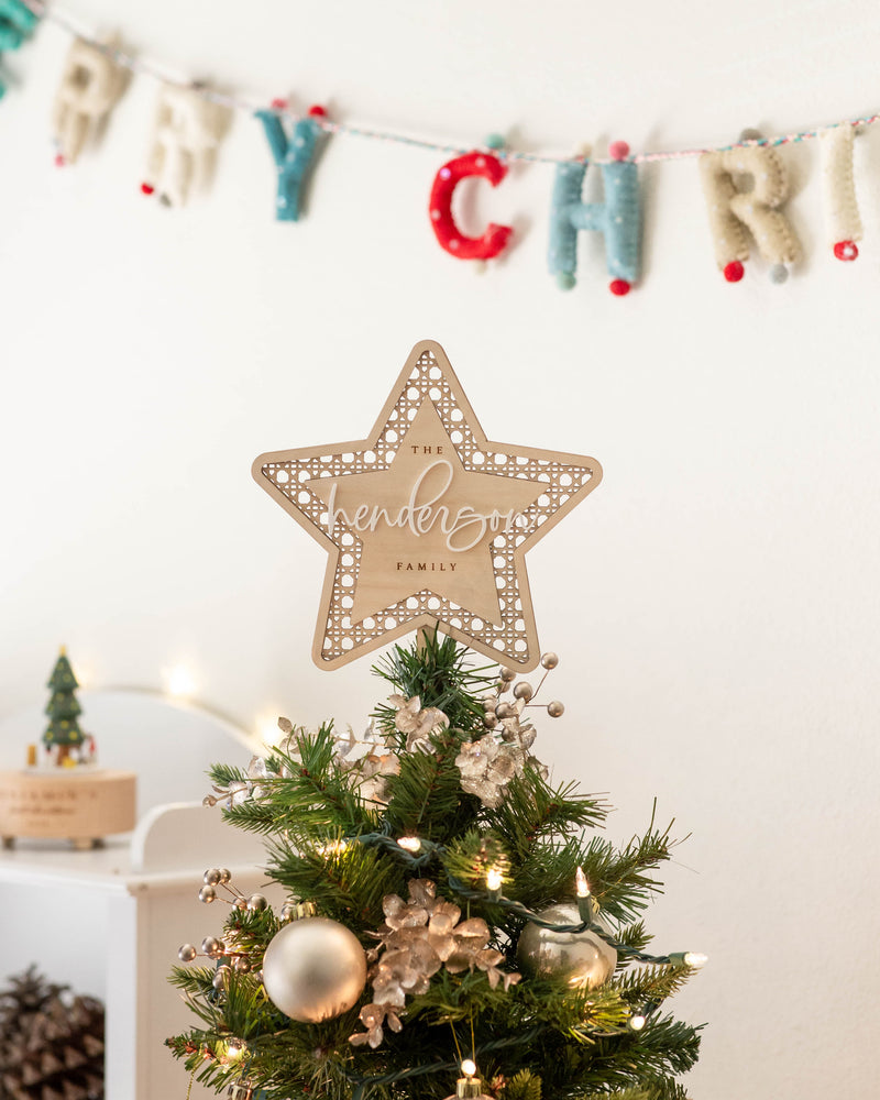 Holiday Decor | Personalized Christmas Tree Topper