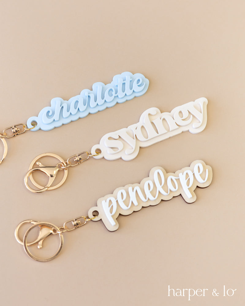 Custom Name Acrylic Keychain | Version B