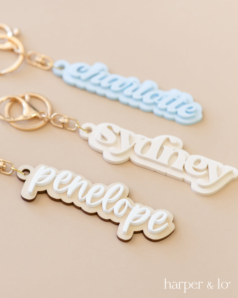 Custom Name Acrylic Keychain | Version B