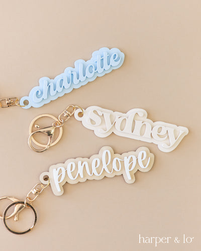 Custom Name Acrylic Keychain | Version B