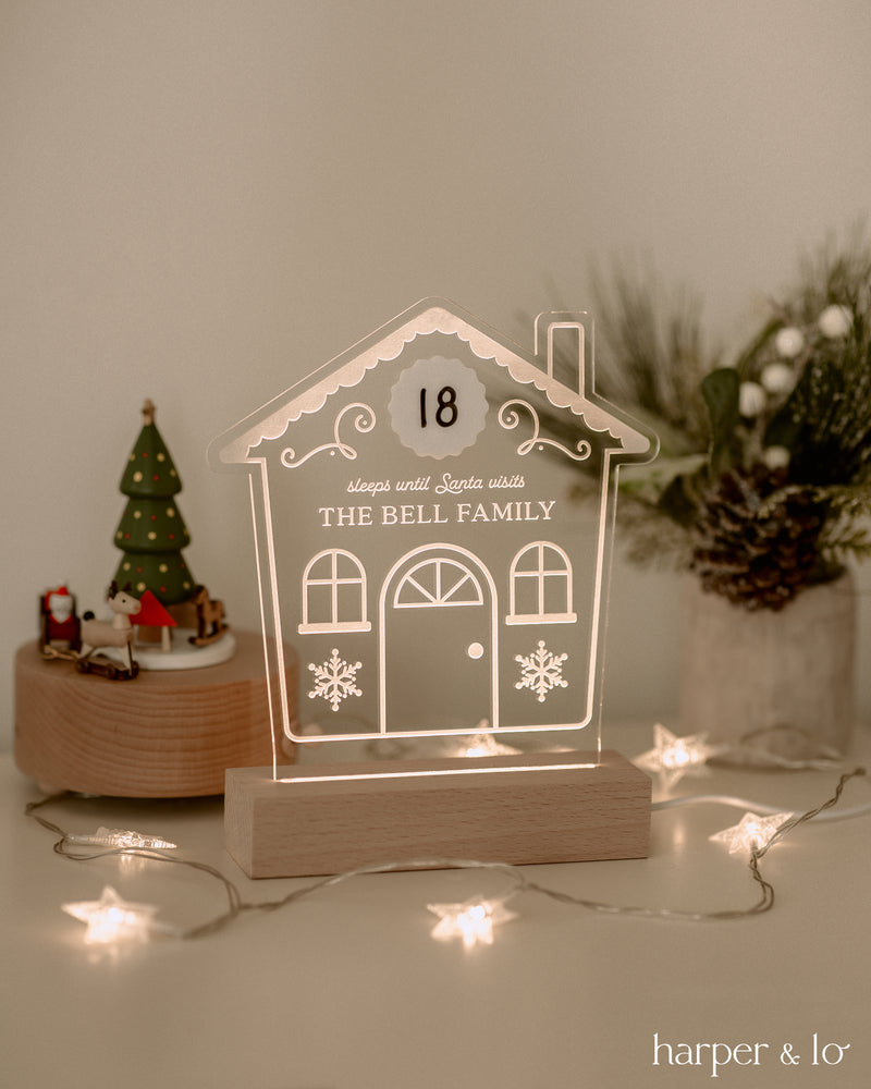 Christmas Countdown LED Light | Gingerbread House