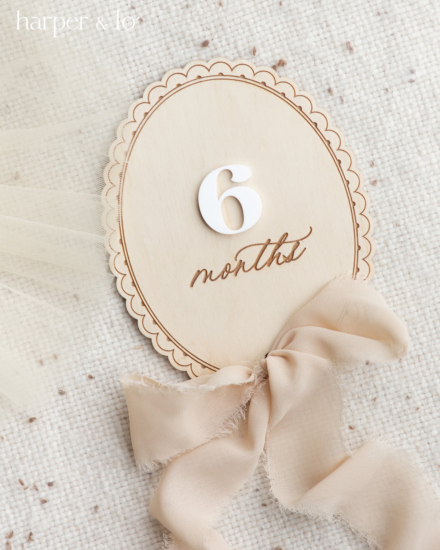 Lace Ribbon | Interchangeable Milestone Cards – Harper and Lo