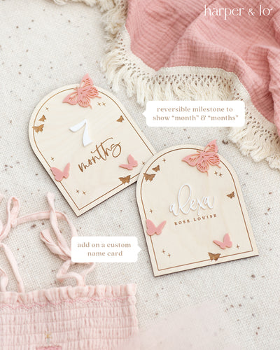 Arched Butterfly | Interchangeable Milestone Cards