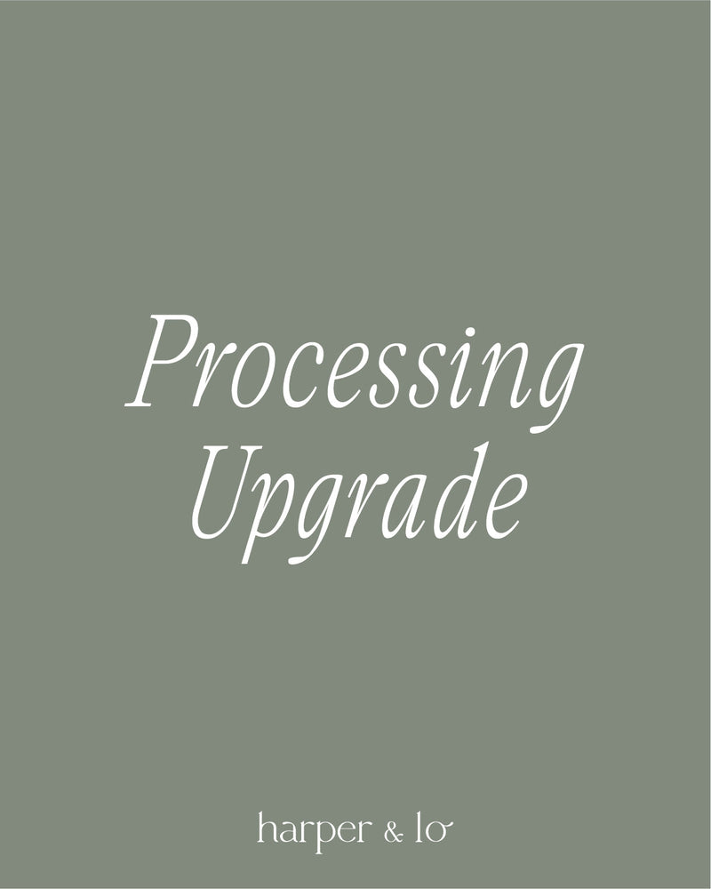 Processing Upgrade (Items WITHOUT Personalization)