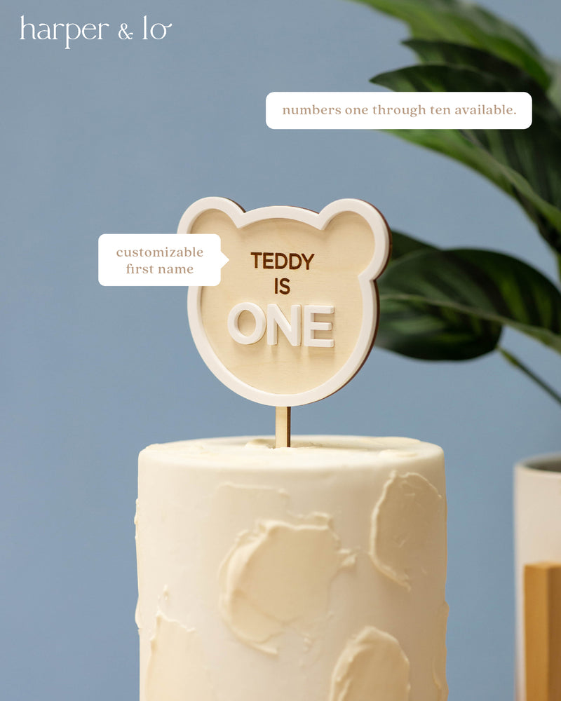 Cake Topper | Teddy Bear