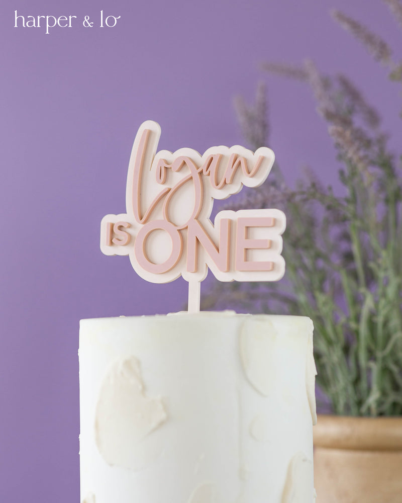 Cake Topper | Custom Name & Age | Acrylic