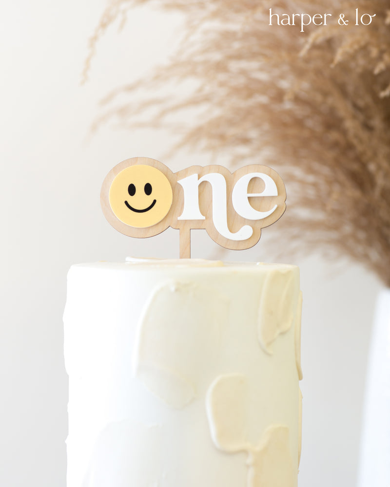 Cake Topper | Happy Dude | Smiley Face