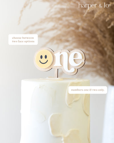 Cake Topper | Happy Dude | Smiley Face