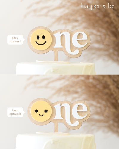 Cake Topper | Happy Dude | Smiley Face