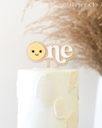 Cake Topper | Happy Dude | Smiley Face