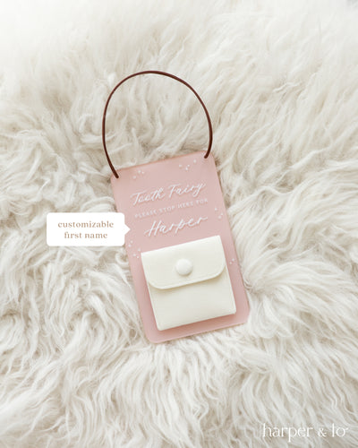 Tooth Fairy Door Sign | Rectangle | Sparkles