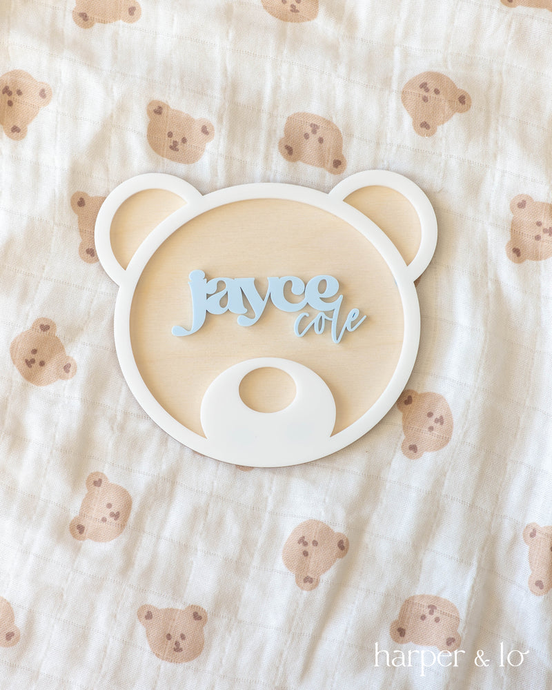 Birth Announcement Sign | Teddy Bear