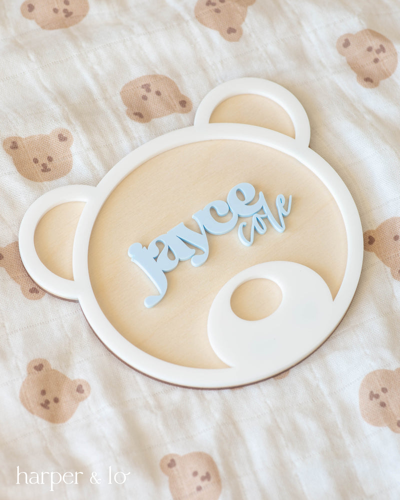 Birth Announcement Sign | Teddy Bear