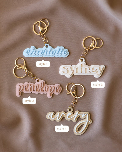 Custom Name Acrylic Keychain | Version A