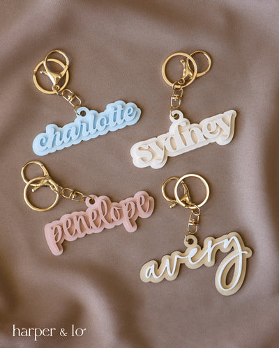 Custom Name Acrylic Keychain | Version A