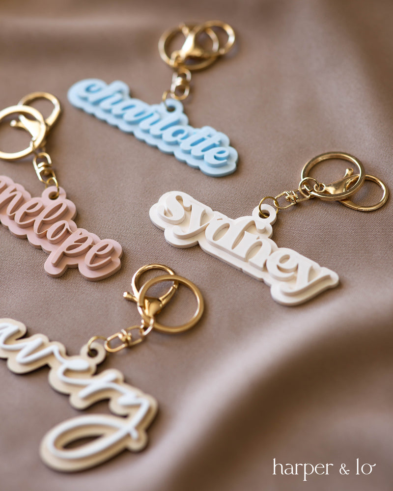 Custom Name Acrylic Keychain | Version A