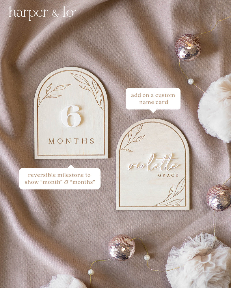 Arched Boho | Interchangeable Milestone Cards