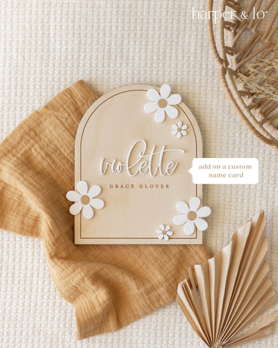 Boho Arched Daisy | Interchangeable Milestone Cards