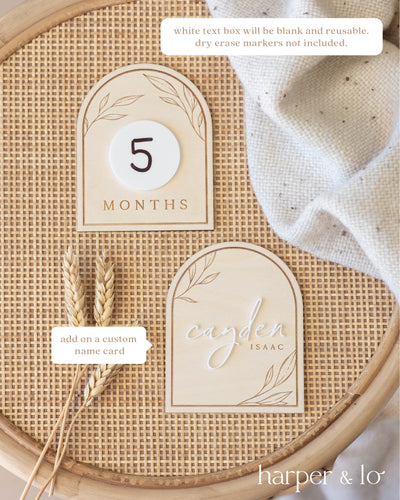 Arched Boho Milestone Cards