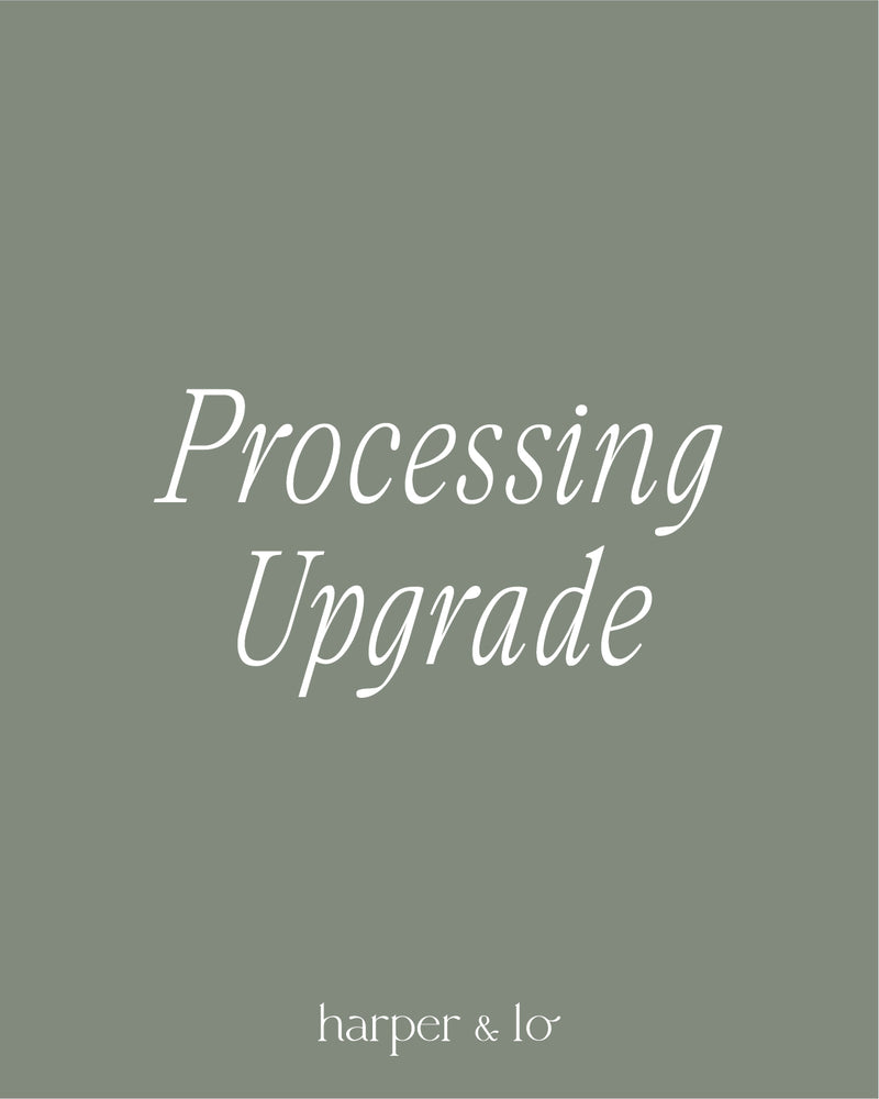 Processing Upgrade (Items WITH Personalization)