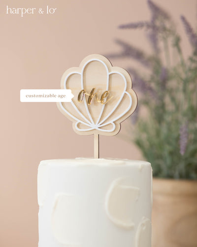 Cake Toppers | Seashell | Wood