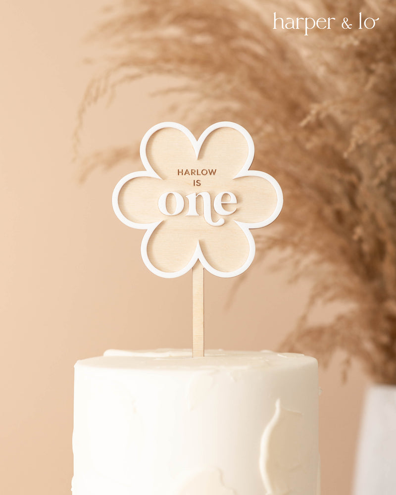 Cake Topper | Boho Daisy