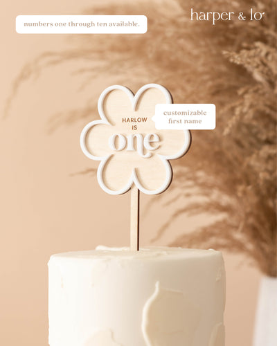 Cake Topper | Boho Daisy