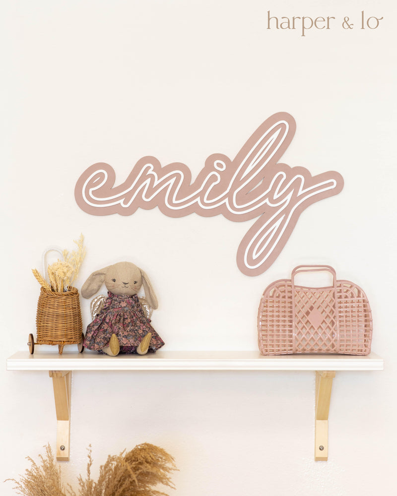 3D Custom Name Sign | Cursive